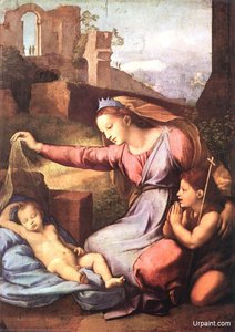 The Madonna Of The Blue Diadem Or The Madonna Of The Veil — Raphael