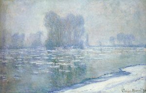 Ice Floes, Misty Morning — Claude Monet