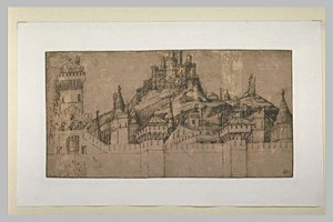 View Of A Fortification Of Jerusalem — Jacopo Bellini