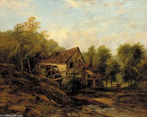The Old Water Mill — Frederick Waters (william) Watts