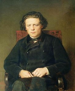 Portrait Of The Composer Anton Rubinstein — Vasily Grigoryevich Perov