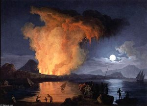 View Of The Eruption Of Mount Vesuvius — Pierre Jacques Volaire