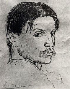 Portrait De L'artiste Regardant En Arrière — Pablo Picasso, Cubist Expressionism