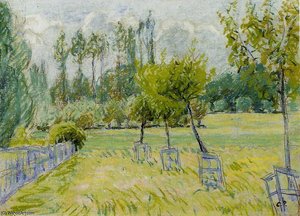 Study Of Apple Trees At Eragny. — Camille Pissarro