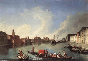View Of The Giudecca Canal — Johan Richter (giovanni Richter)