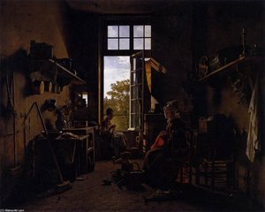 Interior Of A Kitchen — Michel Martin Drolling, Neoclassical Art