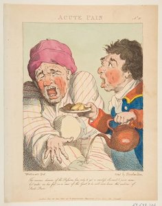 Acute Pain, From Le Brun Travested — Thomas Rowlandson
