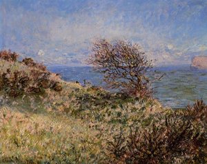 On The Cliff At Fecamp — Claude Monet, Impressionism