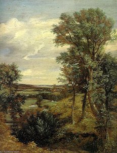 Dedham Vale - Oil On Canvas - — John Constable, Romanticism