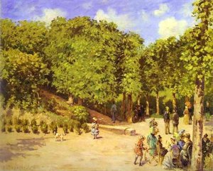 Town Garden In Pontoise — Camille Pissarro