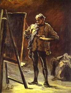 Artist In Front Of His Canvas — Honoré Daumier