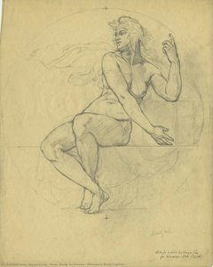 Nude Study For Mosaic, Wisconsin State Capitol, — Kenyon Cox