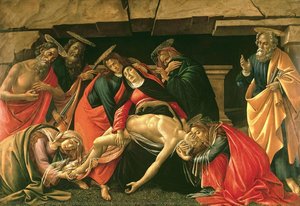 Lamentation Over The Dead Christ With The Saints Jerome, Paul And Peter — Sandro Botticelli