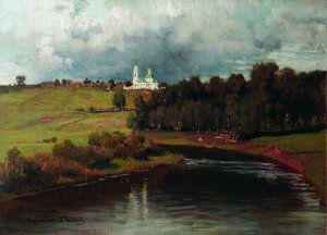 View Of The Village Varvarino — Ilya Yefimovich Repin