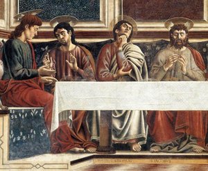 Last Supper (detail) — Andrea Del Castagno