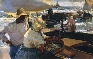 Valencia Beach, Morning Sun — Joaquín Sorolla Y Bastida