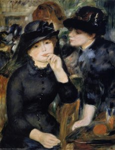 Girls In Black — Pierre-auguste Renoir, Impressionism