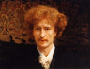 Portrait Of Ignacy Jan Paderewski — Lourens Alma Tadema, Neoclassicism