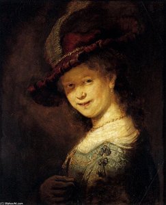 Saskia Laughing — Rembrandt Van Rijn, Dutch Golden Age