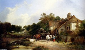 The Road Side Inn, Somerset — William Shayer Senior