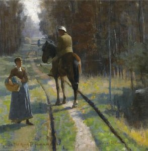 On The Road To Fontainebleau — Sir John Lavery