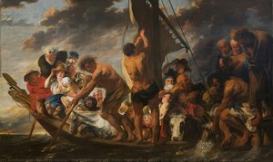 The Tribute Money. Peter Finding The Silver Coin In The Mouth Of The Fish. Also Called — Jacob Jordaens, Flemish Baroque