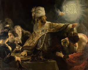 Belshazzar's Feast — Rembrandt Van Rijn, Baroque