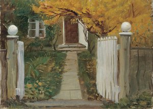 The entrance to our garden