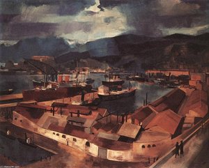 The Port Of Genoa — Aurél Bernáth