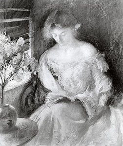 Girl, (painting) — Edmund Charles Tarbell