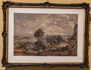 View Of The Port Of Ischia — Giacinto Gigante, Romantic Landscape