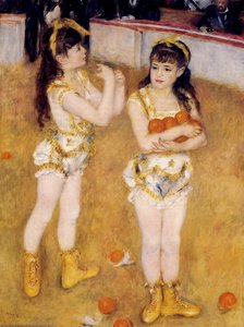 Acrobats At The Cirque Fernando (aka Francisca And Angelina Wartenberg) — Pierre-auguste Renoir, Impressionism