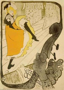 Jane Avril Au Jardin De Paris — Henri De Toulouse-lautrec