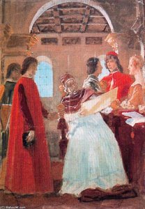 Pinturicchio Presenting Borgia Pope The Projects Of The Rooms — José Villegas Cordero