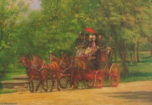 A May Morning In The Park (the Fairman Rogers Four-in — Thomas Eakins, Realism