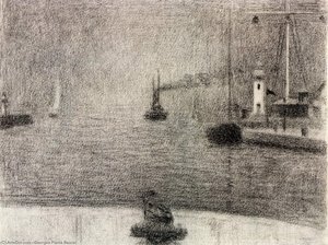 The Port Of Honfleur — Georges Seurat