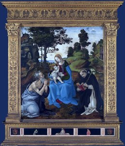 The Virgin And Child With St Jerome And Dominic — Filippino Lippi