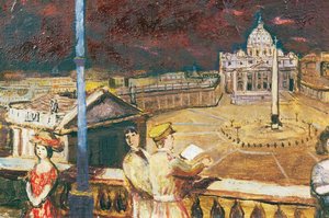 Between Two Fires A Dream (st Peter's, Rome) — Carel Victor Morlais Weight