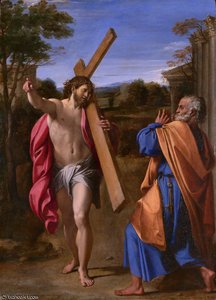 Christ Appearing To Saint Peter On The Appian Way — Annibale Carracci