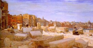 Stonebreakers At Lungotevere — Giovanni Giacometti