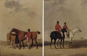 Saddling Up; And Before The Meet — Abraham Cooper