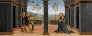 Pala Di Corciano (annunciation) — Vannucci Pietro (le Perugin)