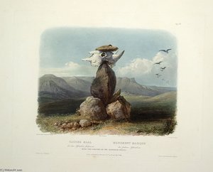 Magic Pile Erected By The Assiniboin Indians — Karl Bodmer