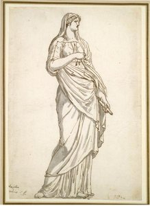 Study Of The Sabine Statue From The Villa Medici — Jacques-louis David