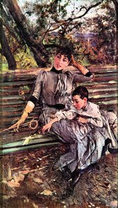 In The Garden — Giovanni Boldini, Contemporary Realism