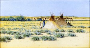 Indian Encampment — Henry F Farny