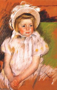Simone In A White Bonnet — Mary Stevenson Cassatt