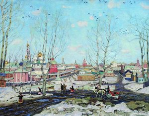 The Troitse-sergiyev Monastery In Spring — Konstantin Yuon