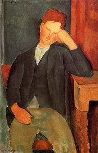 Young Peasant (the Young Apprentice) — Amedeo Clemente Modigliani, Expressionism