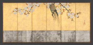 Blossoming Cherry Trees — Sakai Hōitsu